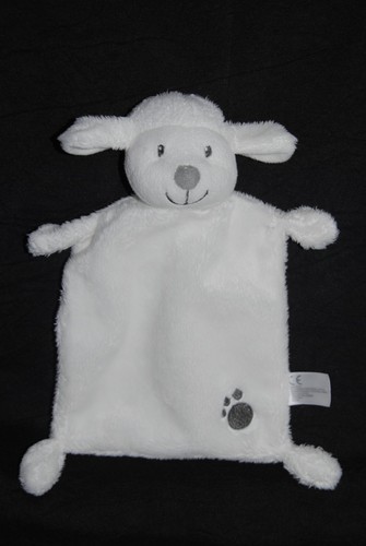 Doudou plat mouton blanc - mouton,