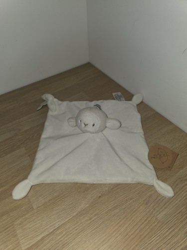 Doudou plat carre blanc - doudou,