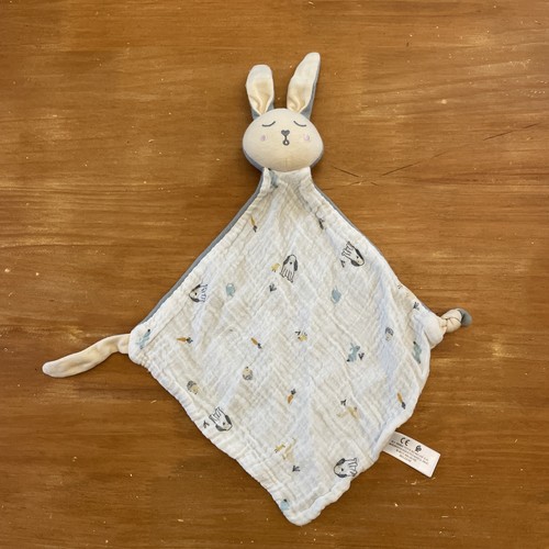 Doudou mouchoir plat lapin - plat,