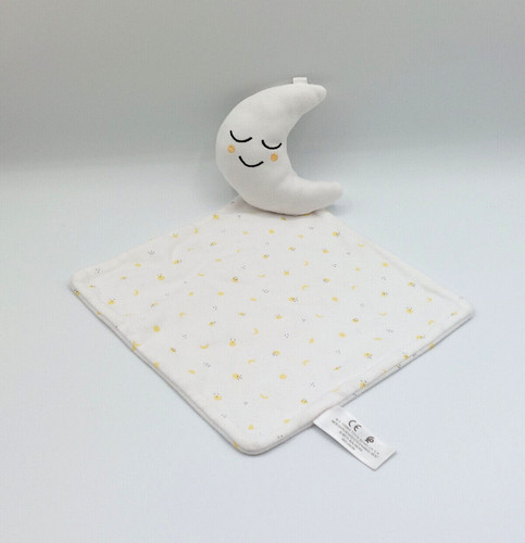 Doudou plat lune - , blanc