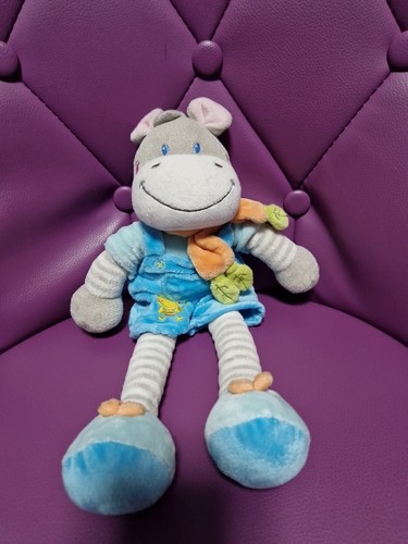 Doudou vache bleu - doudou,