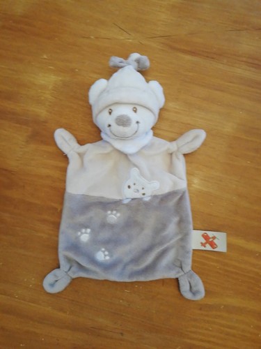 Doudou plat ours nicotoy - plat, kiabi