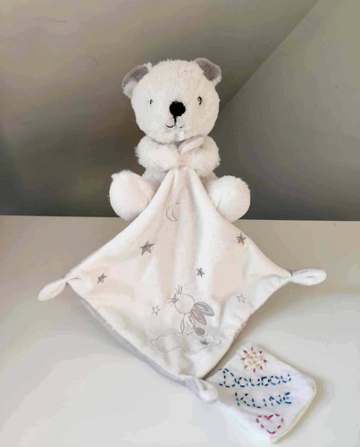 Doudou plat peluche lapin - doudou,