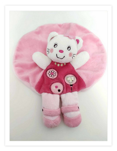 Doudou plat chat - doudou,