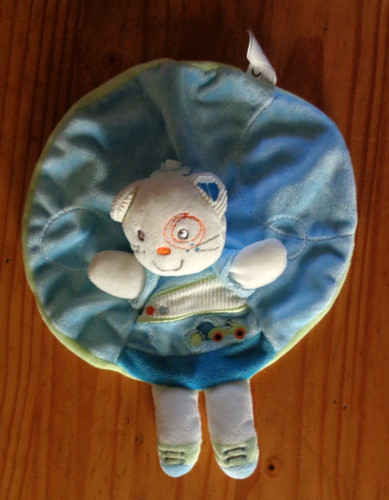 Doudou plat rond - plat, nicotoy