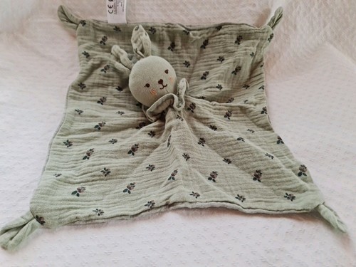 Doudou plat lange carré lapin - doudou,
